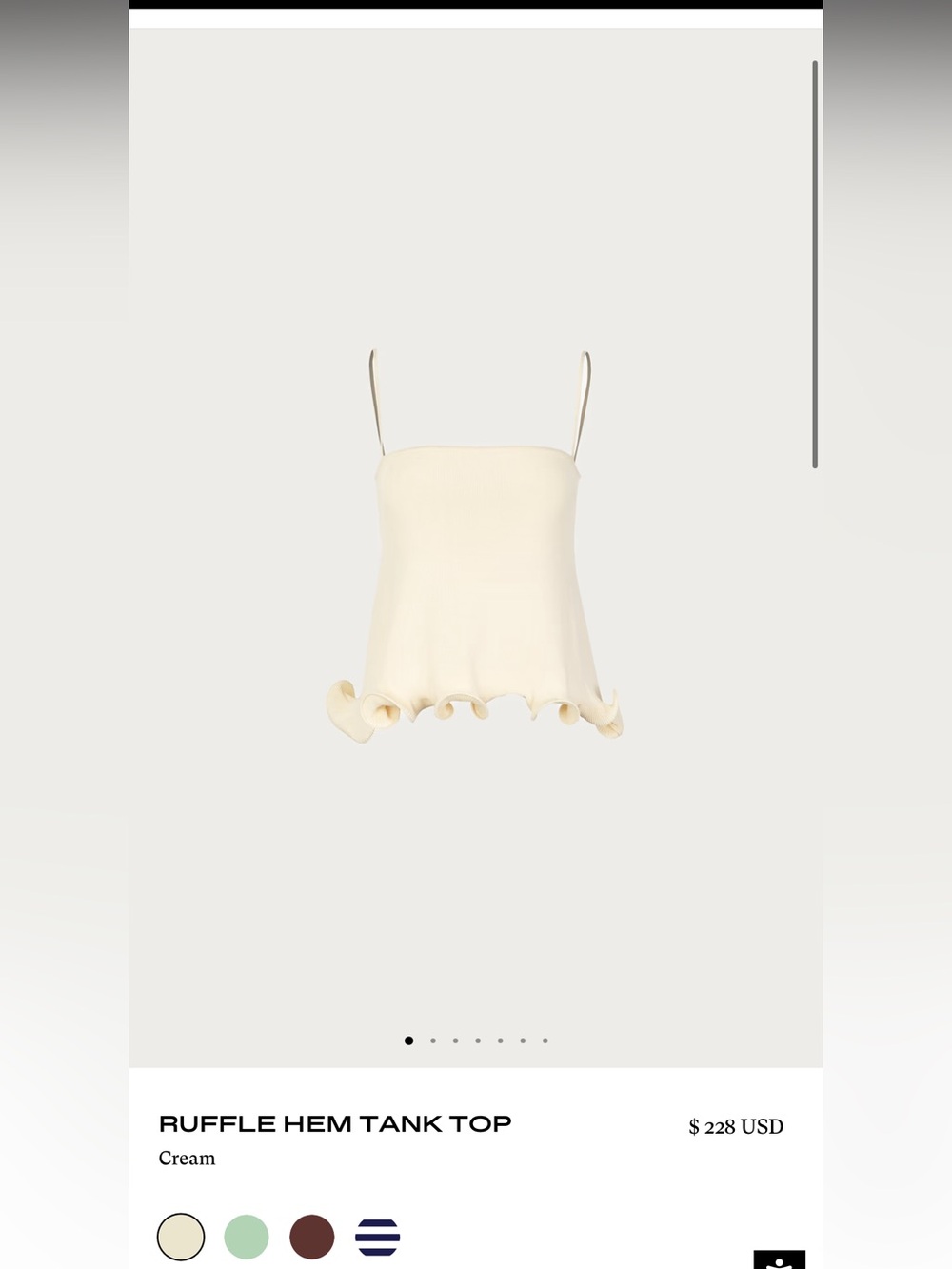 SAME Los Angeles Cream Set with Ruffle Hem - Picture 4 of 6